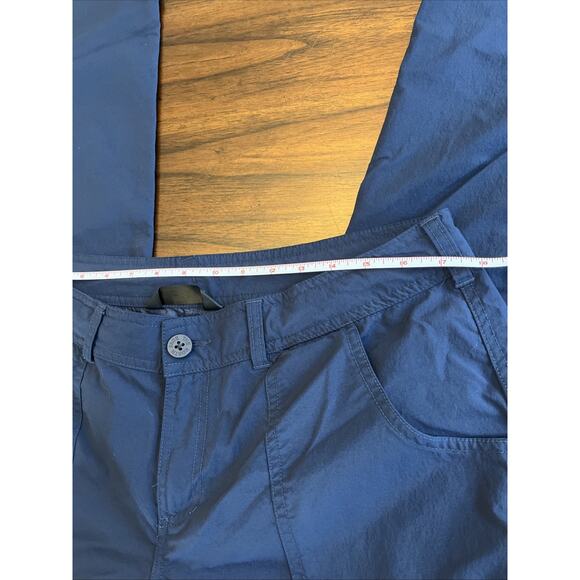 The North Face Womens Sz 14 Cargo Pants Weather Resistant Navy Blue Camping Out - Picture 9 of 9